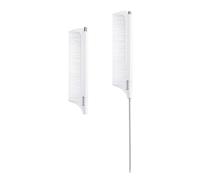 RHOS Peines retráctiles de cola de rata para separar, peine de dientes finos con cola de pin de metal para peinar, cortar el cabello, peines de separación de carbono para trenzar el cabello, peine de