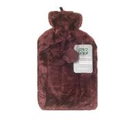 RHP Bolsa de agua caliente acogedora con funda suave, para adultos, niños y bebés, para mujeres, hombres, niños y niñas, terapia de calor contra el dolor para más bienestar (rojo vino)