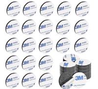 RHQFDM 100 Piezas Almohadillas Adhesivas Extrafuerte Doble Cara Extrafuerte Pad Adhesivo 3M Cinta Adhesiva Doble Cara Almohadillas Autoadhesivas Cinta Resistente al Agua y Altas Temperaturas（Negro）