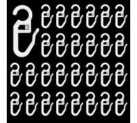 RHQFDM 120 Piezas Gancho de Pliegue para Anillos de Cortina Ganchos para Cortinas para Anillos de Cortina de hasta 7 mm Ganchos para Cortina para Anillos