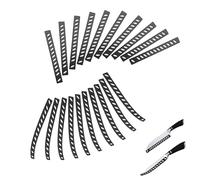 RHQFDM 20 Piezas Protector de Cuchillos Protector de Cuchillas de Plástico Negro Dos Tipos de Juegos de Protectores de Herramientas para Distintos Grosores de Herramienta