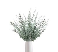 RHQFDM 30 Piezas 38cm Ramas de Eucalipto Artificial Plástico - Decorativas Preservadas para Bodas, Jardines, Decoración de Oficinas
