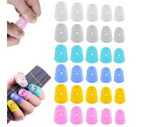 RHQFDM 30 Piezas Protector de Dedos de Silicona Para Guitarra - Reutilizable Para Tocar Instrumentos