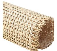 RHUIRKF 40cm de Ancho Natural Ratán Rollo para Muebles, Rollo de Correas de Ratán, Cinta de Tela Caña Ratán Material Hoja de Malla Abierta para Silla Gabinete Bricolaje(80x250cm)