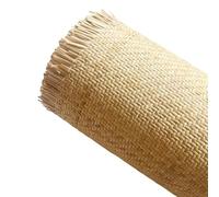 RHUIRKF 40cm de Ancho Natural Ratán Rollo para Muebles, Rollo de Correas de Ratán, Cinta de Tela Caña Ratán Material Hoja de Malla Abierta para Silla Gabinete Bricolaje(35x250cm)