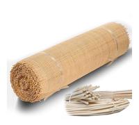 RHUIRKF Natural Ratán Rollo para Muebles, 70cm de Ancho Natural Caña Correas Hoja de Malla Abierta, Natural Tejido Tela Rollo de Caña Ratán Material para Silla Gabinete Bricolaje(80x200cm)