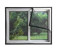 RHVOVNVOM Pegatina autoadhesiva for Pantalla de Ventana, a Prueba Mosquitos, Color Negro, 100/110/120/130CM Ancho, fácil Instalar, 1 ud(Width 100CM,Height 120CM)