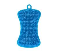 Rhybom Esponja de Silicona Multiusos, Azul, 1 Pieza de 2,83 Pulgadas, Incluye Cepillos, Ideal para Ollas, Sartén, Platos, Frutas y Verduras