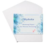 Rhykoka Papel secante para prensa de flores, 20 hojas de papel de prensa de flores grande de 20 x 26 cm, papel de herbario altamente absorbente y reutilizable (7.87 x 10.23 pulgadas)
