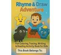Rhyme Reading Coloring & Trace Activity Book: Fun Coloring, Tracing & Rhyme Practice for Kids (Ages 3-6) (Rhyme & Trace Adventure Series)