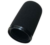 RhymKawa Cubierta de micrófono para filtro Shure SM7B POP RK345B de repuesto, espuma de parabrisas de micrófono SM7B con anillo de retención de color para una elegante decoración de podcast (negro)