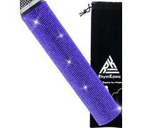 RhymKawa Funda de mango de micrófono azul real para micrófono inalámbrico SLX2, BLX2 / SM58, BETA58, BETA87, BETA83, PG58, universal inalámbrico de mano brillante en giras y programas de televisión,