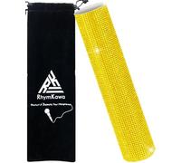 Rhymkawa - Funda de micrófono inalámbrico con diamantes de imitación brillantes para decoración universal Beta 58a, SM58, Beta87, PG58, llamativo para eventos, amarillo