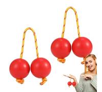 Rhythm African Shaker - Instrumento musical Kashaka Baile Rattle, bolas de percusión de mano de 2 pares | Music Egg Double Gurd para fiestas, bodas, espectáculos
