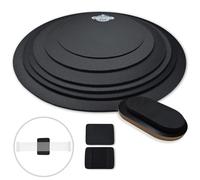 Rhythm Bytes Juego de 8 almohadillas silenciadoras de tambor, paquete de silencio de tambor de 8, 10, 12, 13, 14 y 16 pulgadas, 1 almohadilla de silencio de bombo y 1 almohadilla de silencio de