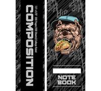 Rhythm & Rhymes Series: Doggy Taco Vibes Composition Notebook: 7.5” x 9.75”, 200 Pages, College Ruled, Matte Cover