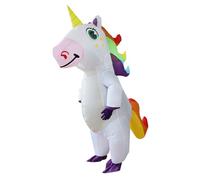RHYTHMARTS Disfraz de unicornio inflable para adultos, disfraz de unicornio inflable para fiesta de disfraces, Halloween, Navidad