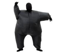 RHYTHMARTS Disfraz Hinchable Disfraces Hinchables Adulto Traje Inflable Trajes Carnaval Halloween Navidad Adulto (Negro)