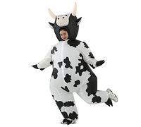 RHYTHMARTS Disfraz inflable de vaca para adultos, disfraz de vaca para Navidad y Halloween