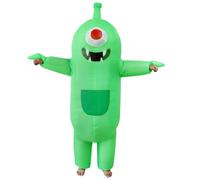 RHYTHMARTS Disfraz inflable verde para adultos, disfraz de monstruo inflable para Halloween, fiestas, Navidad, cosplay