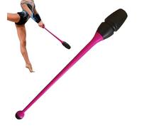 Rhythmic Gymnastics Rod - 41cm Rubber Training Stick for Beginners & Junior Girls | Non Slip Gymnastics Apparatus Practice Equipment | Dance Ribbon Rod for Home School & Training | Rubber Gym Tool