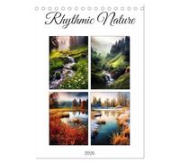 Rhythmic Nature (Desk Calendar 2026 DIN A5 portrait), CALVENDO 12 Month DeskCalendar: Immerse yourself in the captivating beauty of natures ... of meadows, forests, rivers and mountains.