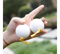 Rhythmic Sand Eggs Asalato Descubre la alegría de la música africana con este instrumento único (blanco)