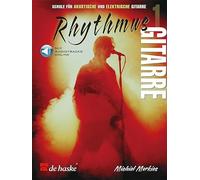Rhythmus Gitarre - Band 1 | Gitarrenlehrbuch für Akustik- und E-Gitarre | Songbook für Anfänger mit Online-Audio | Akkorde, Anschlagtechniken und Rhythmus lernen | Notenbuch für Schüler und Lehrer