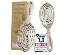 Ri|Do Systems Cepillo para el pelo - sostenible de paja de trigo orgánico sin tirones para hombres, mujeres y niños - Cepillo desenredante para cabello seco y húmedo - Cepillo desenredante - Cepillo