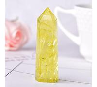 RIAAJ 1 Pieza de Piedras Naturales, Torre de Punta de Cristal, Amatista, Cuarzo Rosa, Piedra curativa, Mineral de energía, Adornos minerales para el hogar, Citrino, 70-80mm