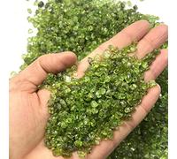 RIAAJ 100g 2-4mm Piedra Natural Perido Cuarzo Olivino Verde Cristal Mineral Espécimen Roca Chip Grava Áspera Piedra Preciosa cruda Decoración-100g 2-4mm,China