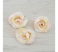 RIAAJ 15 Piezas 4 cm simulación Artificial Seda té Rosa Flor Cabeza DIY decoración de Boda Ramillete muñeca Flor Guirnalda Accesorios-3