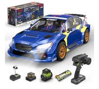 RIAARIO 1/10 Brushless RC Cars, coche de rally, 50+ MPH, 4WD, impermeable, fibra de carbono, azul, a partir de 14 años