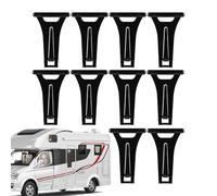 Riaisttd 10-Pack Car Mounted Awning Hooks, RV Awning Light Hangers, Camping Outdoor Decor, Plant Holder, Easy-to-Install Hooks Secure and Lighting Accessories