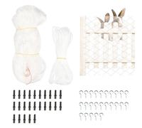 Riaisttd Balcony Netting Pets, Long Lasting Anti Fall Mesh, Cat Safety Fence for Patio, Stairs, Window, Gate, Deck, Doorway, Outdoor Barrier to Protect Small Animals