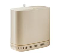 Riaisttd Baño Trash Can, Bedroom Waste Bin, Top Garbage Container, 11.02x5.91x11.42 Inches, Vacuum Seal with Proof Lid, Ideal for Toilet, Cabinet, Dorm, RV, Laundry, Desk, Indoor Use