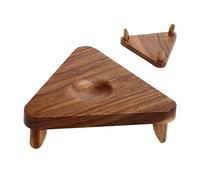 Riaisttd Basketball Display Stand, Wooden Ball Holder, Small Ball Stand, Elegant Design, for Football, Soccer, Home, Office, Sports Room, Advanced Material, Creative