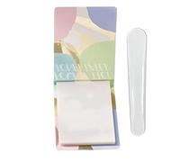 Riaisttd Bloc de Papel de Paleta - 100 Hojas de Herramientas de Mezcla tipo Fuente para Pigmentos de Uñas de Gel - Papel de Paleta para Uñas | Para Base, Corrector, Sombra, Rubor Líquido, Manicura,