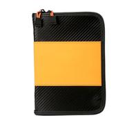 Riaisttd Bolsa de cebo, cartera de gran capacidad, construcción de PVC impermeable, cierre de cremallera seguro, almacenamiento compacto de pesca, estuche organizador de señuelos, agua salada, para