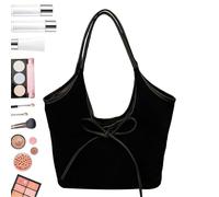 Riaisttd Bow Shoulder Bag, Large-Capacity Shoulder Tote, Bow Accent
