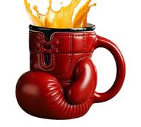 Riaisttd Boxing Glove Taza, Colorful Sports, Themed Drinkware, Red, Portable and Water Contenedor, Desktop Centerpiece for Home, Studio, and Travel Use, Long Lasting