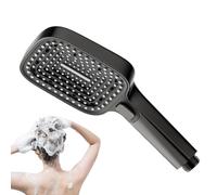 Riaisttd Cabezal de ducha manual | Ducha cuadrada a presión potente con masajeador | Anti-tapado para baño casa hotel bañera | multiusos para adultos limpieza