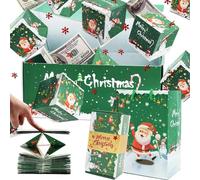 Riaisttd Caja Rebote Navidad | Caja Portadinero Felices Fiestas Navideñas | Contenedor Creativo para Tarjetas Dulces Bodas | Detalles San Valentín Regalo Chocolate Niñas Niños Novia