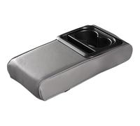 Riaisttd Car Armrest Storage Box, Elevated Console Cushion, Ergonomic Support Cup Holder, Color Gray, Black, Beige Extra Storage Space, ideal for SUV and Trucks