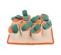 Riaisttd Carrot Snuffle Mat for Dogs, Colorful Dog Digging Toys, Felt Pet Feeding Pad, Interactive Enrichment Toy, Home and Travel, Stimulates Mental Physical Activity