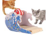 Riaisttd Cat Scratching Ball Toy, multipropósito Dolphin Scratching Board, 30 x 19 x 19 cm, 11,81 x 7,48 pulgadas Kitten Scratch Pad, Cute Claw Sharpener for Resting, Relaxing and Entertainment