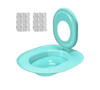 Riaisttd Cat Toilet Trainer Kit, Leakproof Non Stick, Potty Training Seat, 15.35x14.37 Inches, Easy Teaching Tool Kittens, Ideal Bathroom Accessory for Apartment, House, and Indoor Use