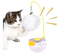 Riaisttd Cat Toy Wand, Interactive Ball, Hunting Simulation Tool, Sturdy Teaser Design, 3.54x2.56x6.3 Inches, Ideal for Training, Scratching, Climbing, Indoor Play, Outdoor Travel, Mental Stimulation