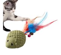 Riaisttd Catnip para gatos - Con cola y timbre erizo realista para animales, juguetes estimulantes para gatos - Para estimulación mental después de juego en interiores y exteriores