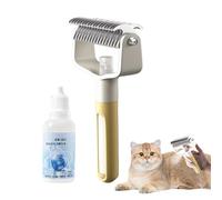 Riaisttd Cepillo a vapor para mascotas | Peine autolimpiante de doble cara - Herramienta para aseo de gatos con nebulizador, para cachorros y de talla pequeña, mediana y